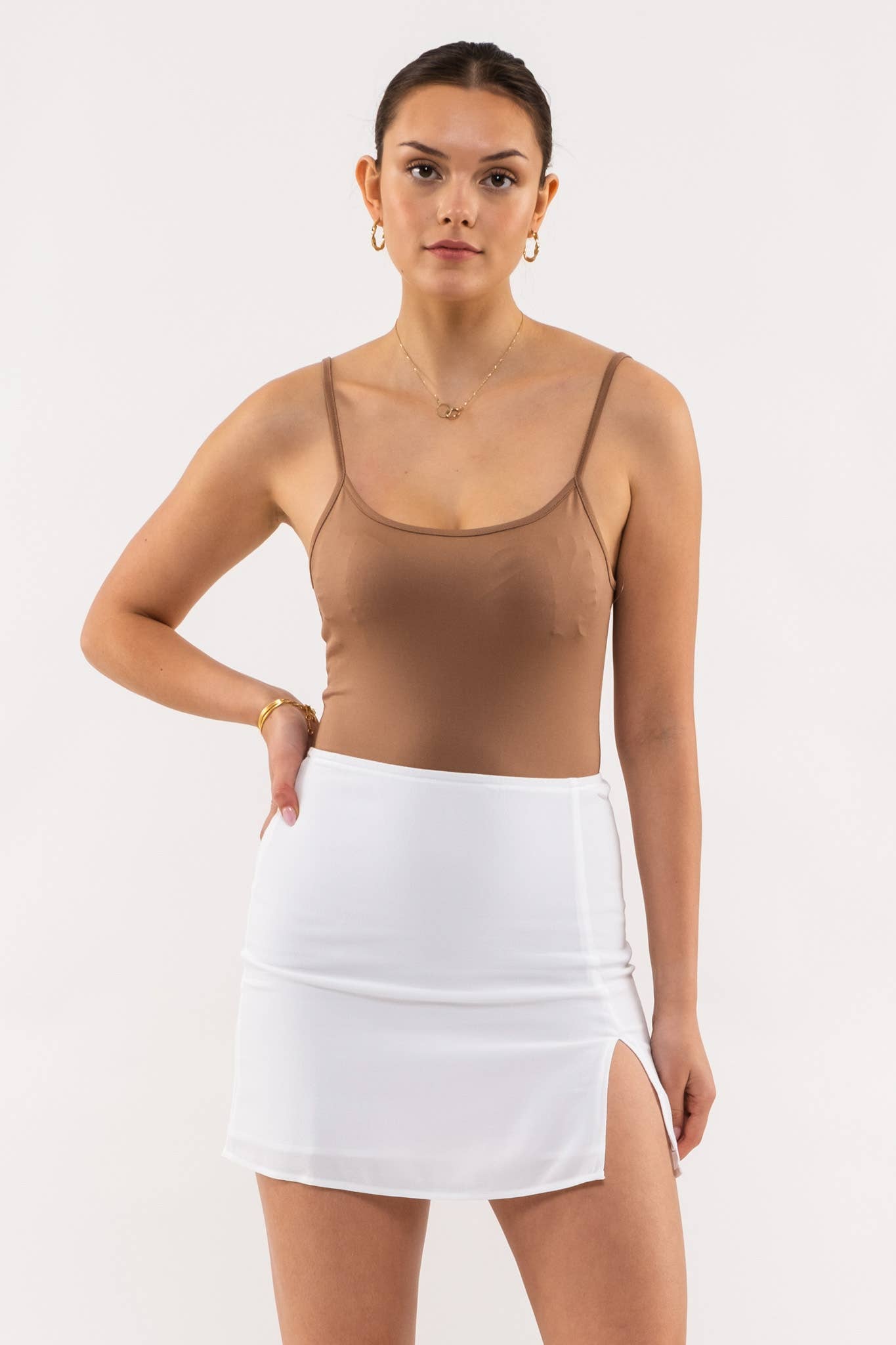 Mocha Solid Cami (Includes Plus!)