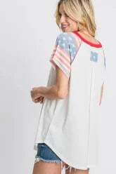 Stars and Stripes Sleeve Tee (Includes Plus!)