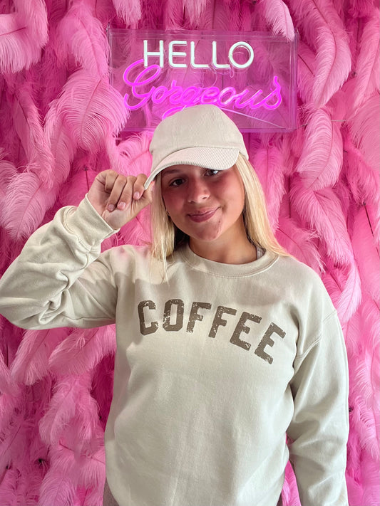 Sand "Coffee" Crewneck Sweatshirt (Includes Plus!)