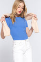 Short Sleeve Round Neck Spring Sweater (Available in 3 Colors!)