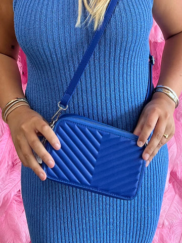 Faux Leather Chevron Purse (Available in 3 Colors)