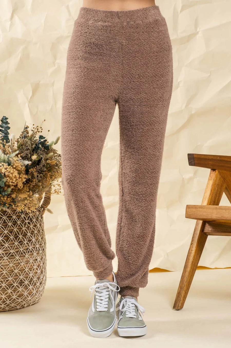 Cocoa Soft Brushed Cozy Joggers