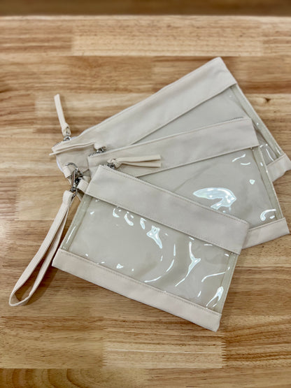 Set of 3 Clear Organizer Bags