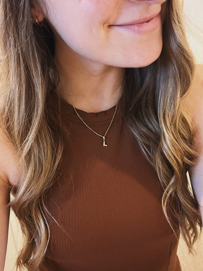 Bubble Initial Necklace