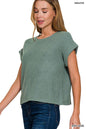 Short Sleeve Crew Neck Sweater (Available in 3 Colors!)