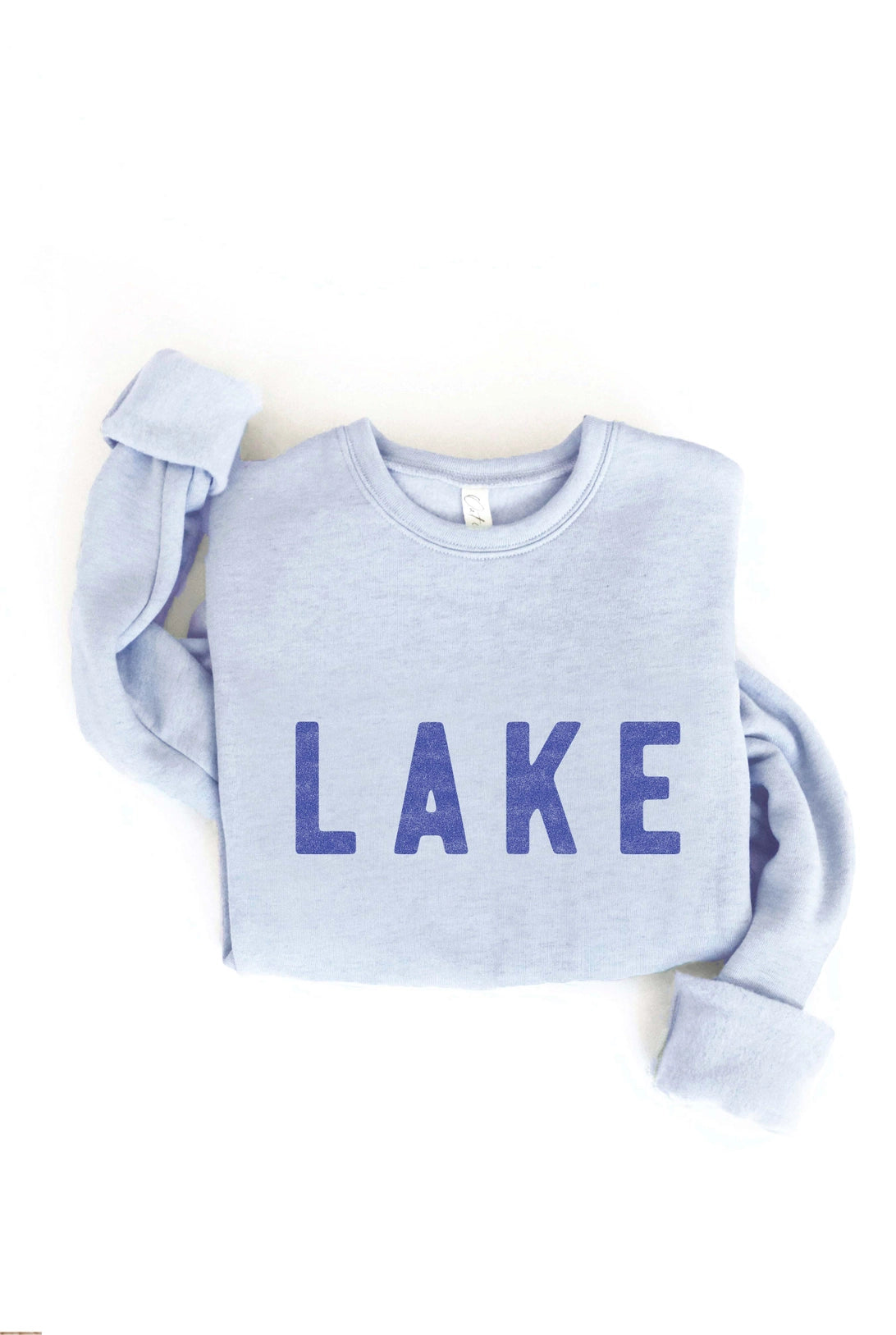 Light Blue LAKE Graphic Sweatshirt (Includes Plus!)