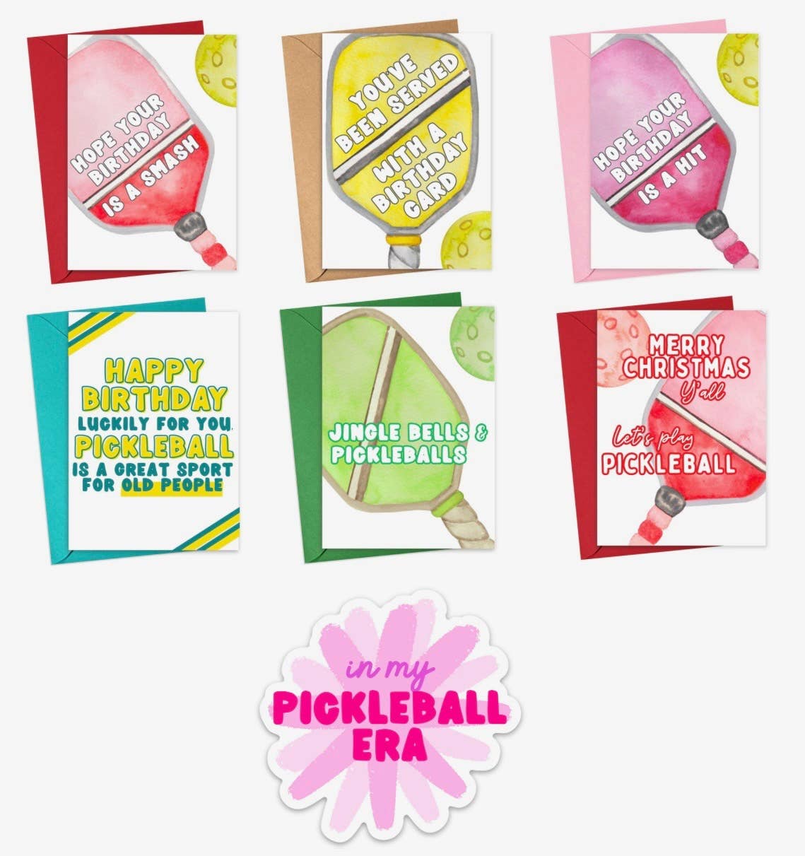 Pickleball Birthday Cards Pickleball Gifts Funny Cards Men