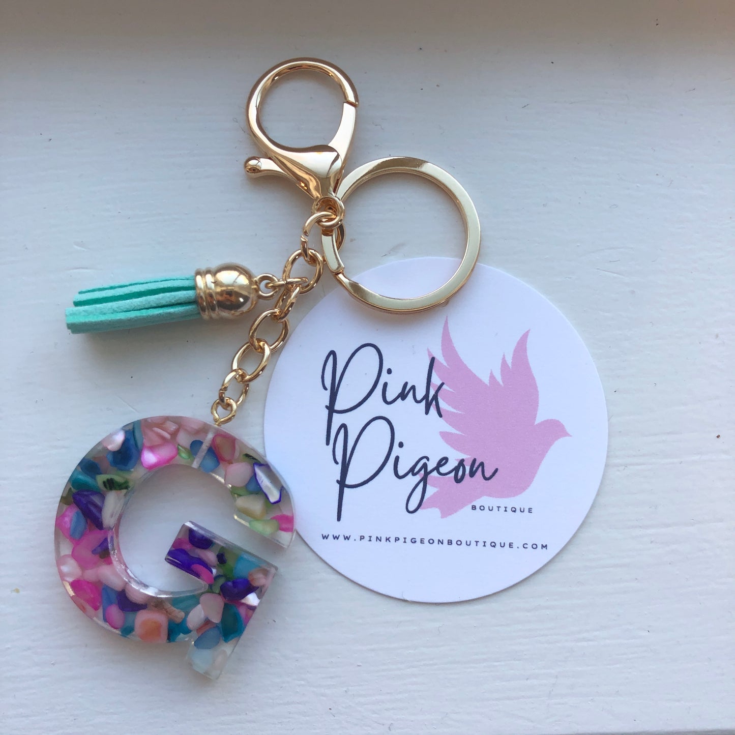 Acrylic Monogram Keychain