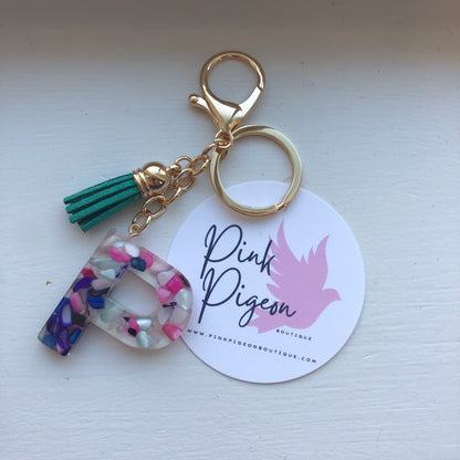 Acrylic Monogram Keychain